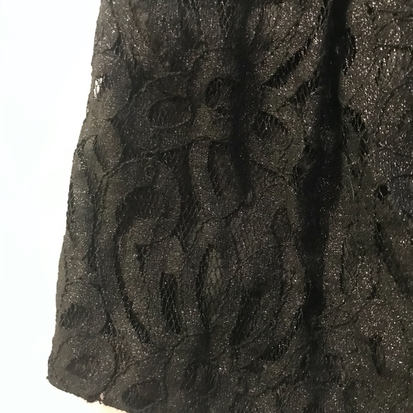 LOVE...ADY Black Lace Sparkly Skirt Girls (M) - Picture 4 of 7